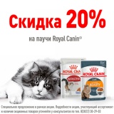 Скидка на влажные корма Royal Canin для кошек