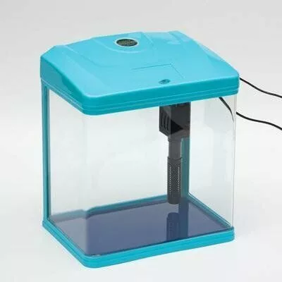 Аквариум Barbus (Барбус) LED + top Filtr, голубой, 9л, 27,5x24x17 см