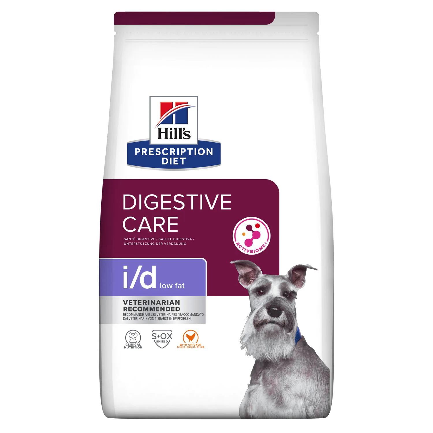 Ветеринарный сухой корм для собак Hill's (Хиллс) Prescription Diet i/d Low Fat Digestive Care, с курицей