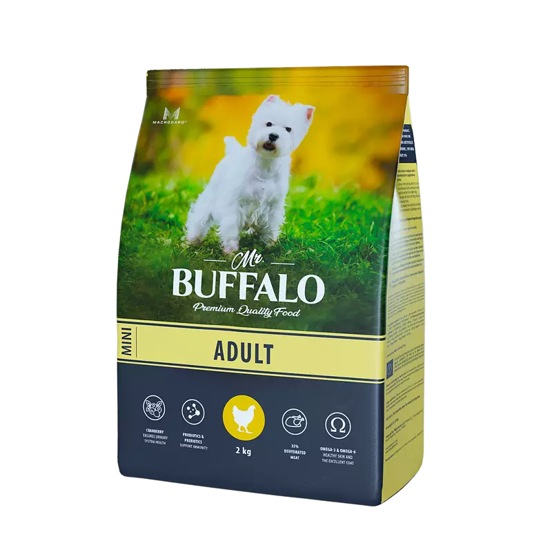 Сухой корм для собак миниатюрных пород Mr.Buffalo (Мистер Баффало) Adult Mini, Курица