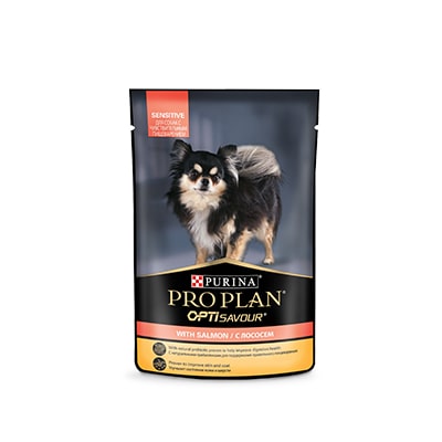 Влажный корм для собак с чувствительным пищеварением ProPlan (ПроПлан), с лососем в соусе, 100 гр