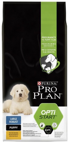 Сухой корм для щенков крупных пород Pro Plan (ПроПлан) Puppy, курица и рис, 3 кг