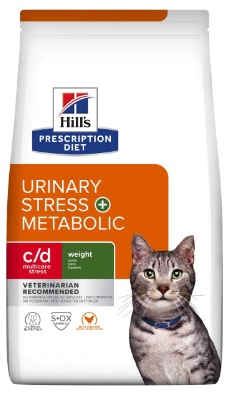 Сухой корм для кошек Hill's (Хилз) Prescription Diet при профилактике цистита и мочекаменной болезни, в том числе вызванные стрессом, с курицей, 1,5 кг
