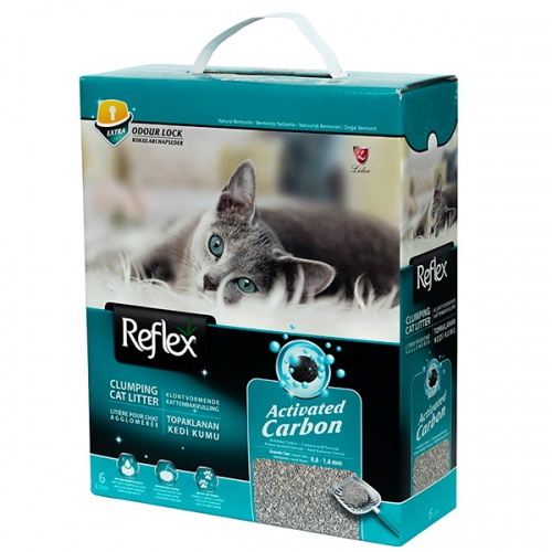 Наполнитель для кошачьего туалета Reflex (Рефлекс) комкующийся, с повышенной впитываемостью, 6 л