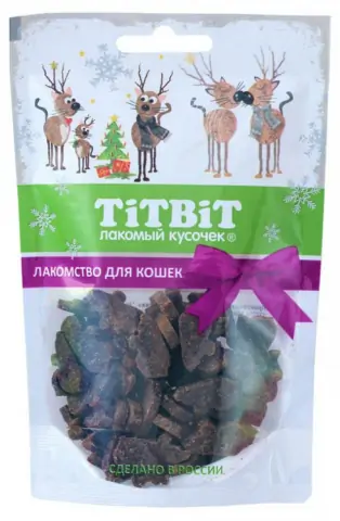 Лакомство для кошек TitBit (ТитБит) Новогодняя коллекция, Мышки с таурином, 50 г