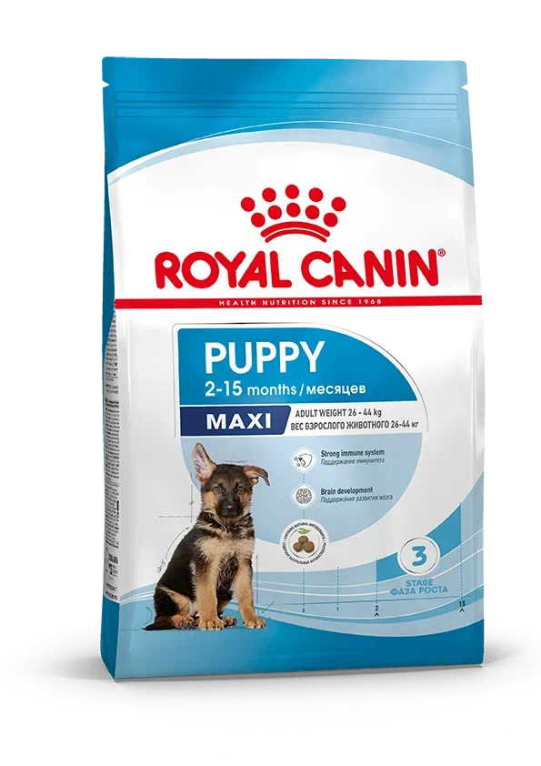 Сухой корм для щенков крупных пород Royal Canin (Роял Канин) Maxi Puppy, 15 кг