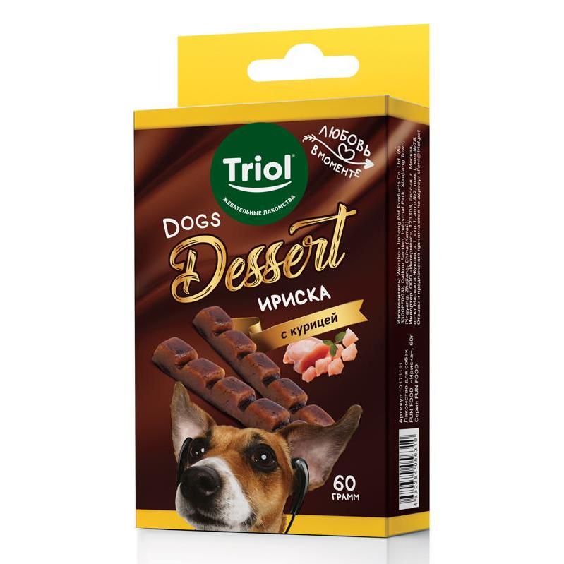 Лакомство Triol (Триол) Fun food для собак ириска 60 г