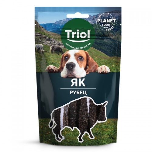 Лакомство Triol (Триол) Planet food для собак рубец яка 100 г
