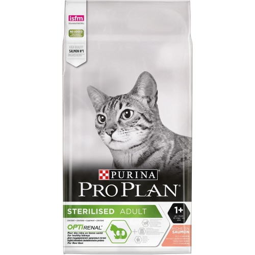 Сухой корм для кошек Pro Plan (Про План) Sterilised OptiRenal, лосось