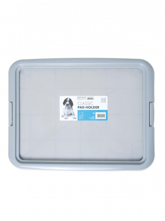 M-Pets (М-Пэтс) набор для приучения к туалету щенков и собак мелких пород: рамка-держатель, серый, 60x46x2,7 см