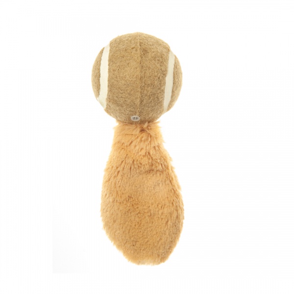 M-Pets (М-Пэтс) игрушка для собак мяч с хвостом Charles, 18х11х6,5 см