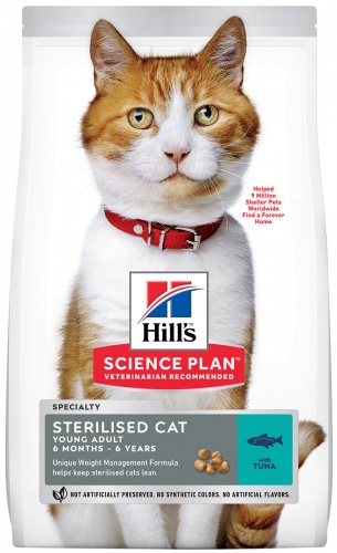 Корм для стерилизованных кошек Хиллс HSP Feline 6 мес-6 лет тунец