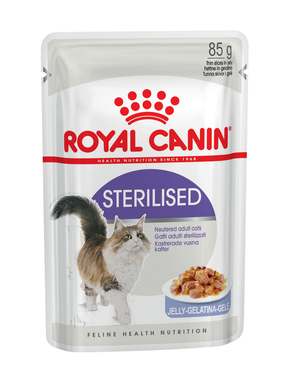 Влажный корм для стерилизованных кошек Royal Canin Sterilised (Роял Канин ФХН7 Стерилайзд), желе, 85 гр