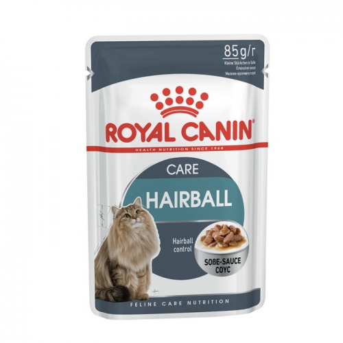 Влажный корм для кошек Royal Canin Hairball Care (Роял Канин Хэйрболл кэа) для вывода шерсти в соусе, 85 гр