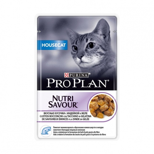 Влажный корм для кошек Pro Plan (ПроПлан), индейка, 85 гр