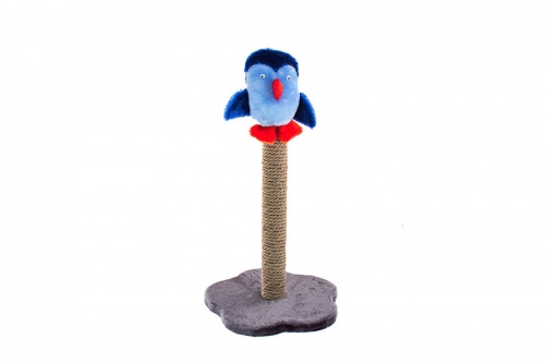 Когтеточка ЧИП на подставке Столбик с пингвином (столбик джут)