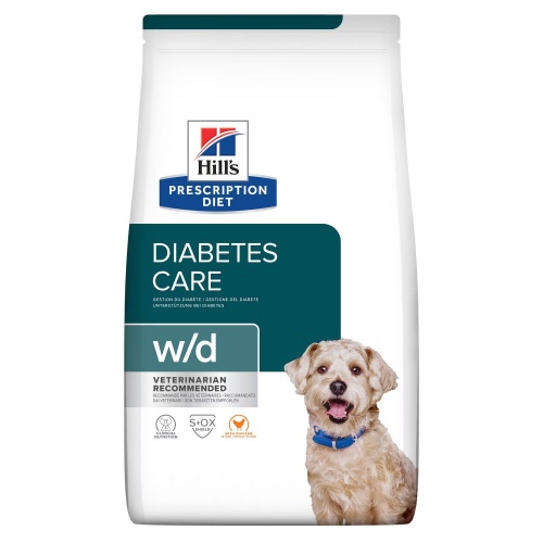 Ветеринарный сухой корм для собак при лечении сахарного диабета, запоров, колитов Hill's (Хиллс) Prescription Diet w/d