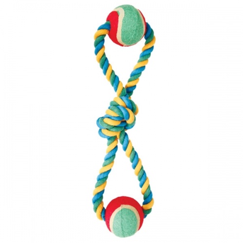 Грейфер веревка цветная восьмерка узлы 2 мяча 13" triol (триол)