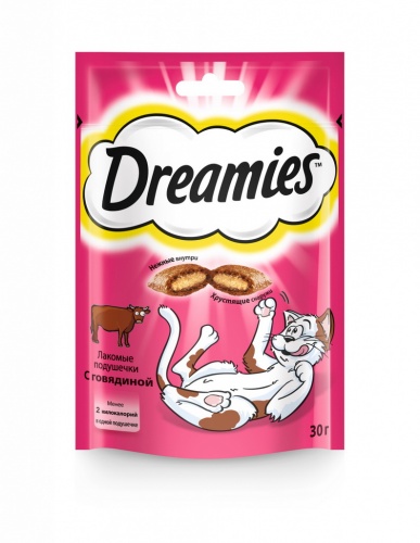 Лакомство для кошек Дримис (DREAMIES) Говядина