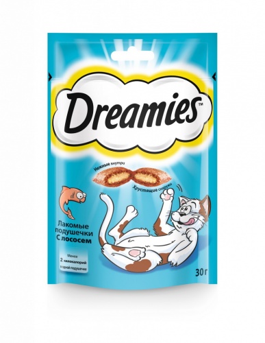 Лакомство для кошек Дримис (DREAMIES) Лосось