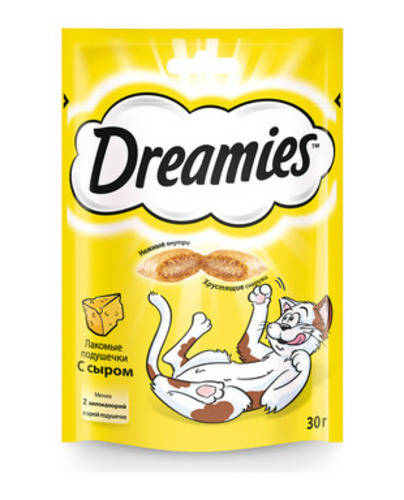 Лакомство для кошек Дримис (DREAMIES) Сыр