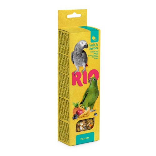 Лакомство палочки для крупных попугаев Рио (RIO) с фруктами и ягодами 2шт*75гр
