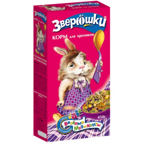 Корм для кроликов ЗВЕРЮШКИ Зоомир 450г
