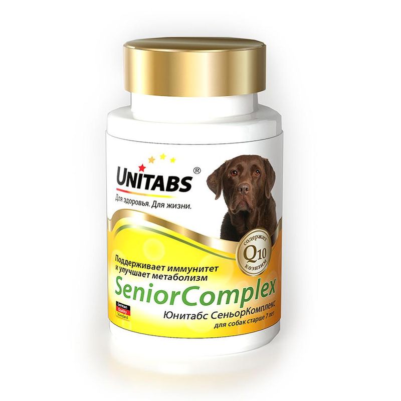 Ежедневные витамины для собак старше 7 лет Юнитабс (Unitads) SeniorComplex