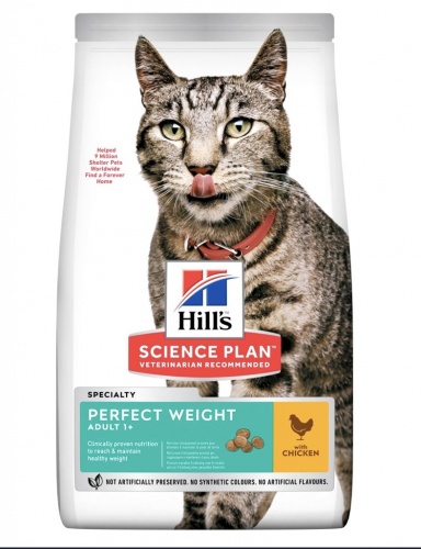 Сухой корм для кошек Hill's (Хиллс) Science Plan Perfect Weight, Курица, 1,5 кг