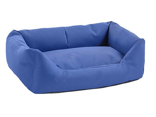 Лежак для  кошек и собак "Дарэлл-Оксфорд" с подушкой тёмно-синий