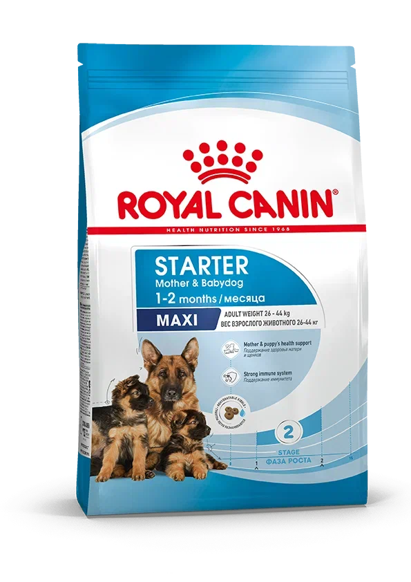 Сухой корм для щенков крупных пород Royal Canin (Роял Канин) Maxi Starter (Макси Стартер), 4 кг