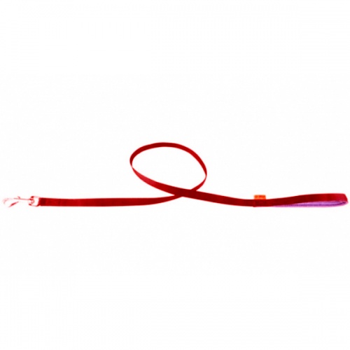 Поводок-25 Коллар нейлон с прорезанной ручкой "Dog Extremе" красный