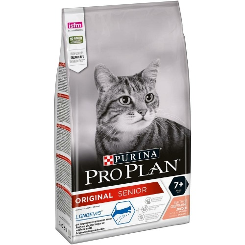 Сухой корм для кошек старше 7 лет Pro Plan (ПроПлан), лосось