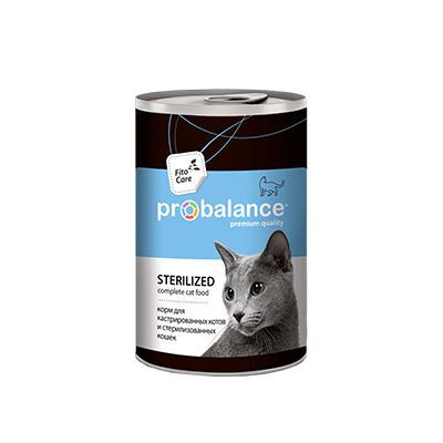 Влажный корм для стерилизованных кошек ProBalance (ПроБаланс) Sterilized, 415 гр