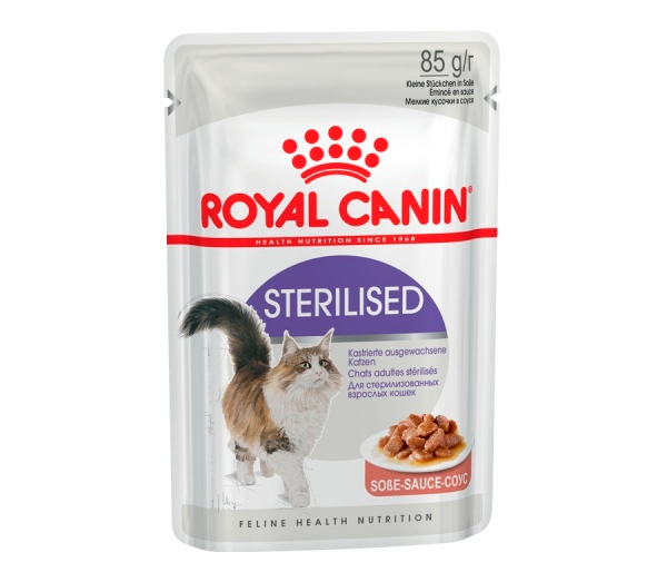 Влажный корм для кошек Royal Canin (Роял Канин) Sterilised, соус, 85 г