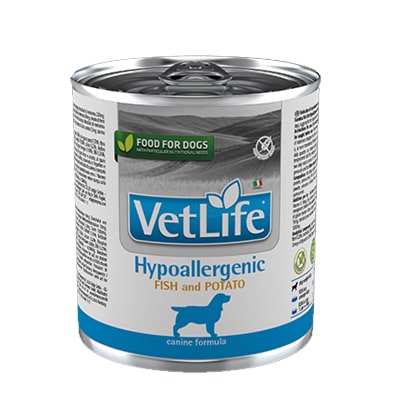 Ветеринарный влажный корм для собак Farmina (Фармина) Vet Life Hypo, при пищевой аллергии, рыба и картофель, 300 гр