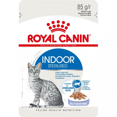 Влажный корм для кошек Royal Canin (Роял Канин) Indoor, в желе, 85 гр
