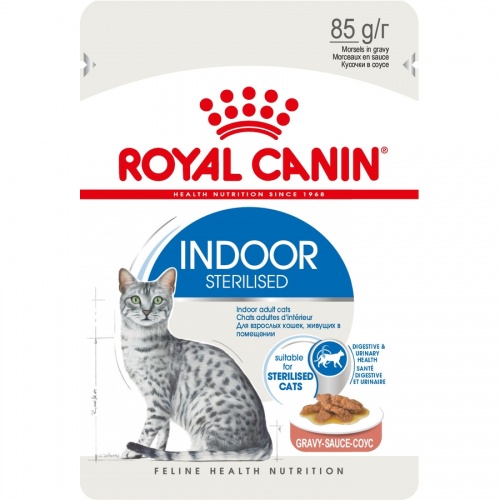 Влажный корм для кошек Royal Canin (Роял Канин) Indoor, в соусе, 85 гр