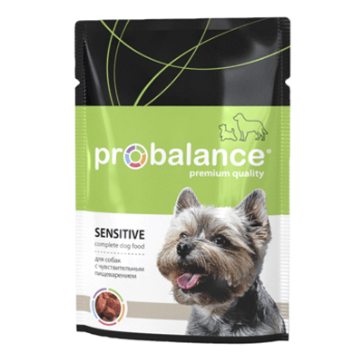 Влажный корм для собак с чувствительным пищеварением ProBalance (ПроБаланс) Sensitive, 100 гр