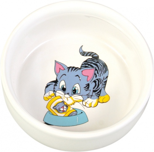 Миска для кошек керамическая,TRIXIE